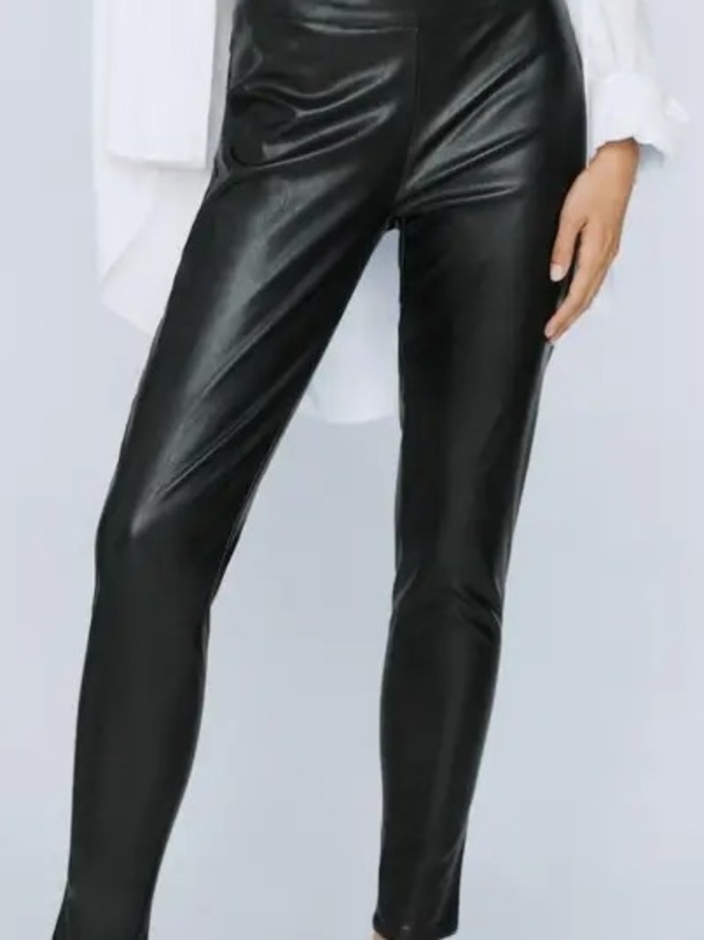 Slick Black Pants